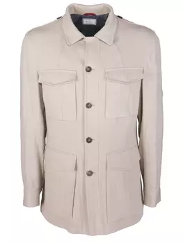 Однотонная куртка BRUNELLO CUCINELLI