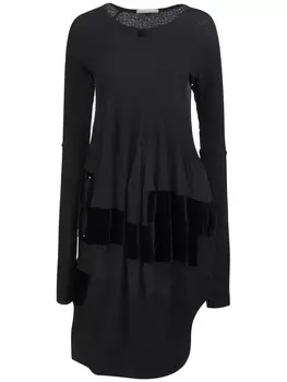 Однотонное платье