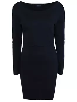 Однотонное платье