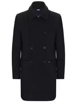 Пальто двубортное шерстяное DIRK BIKKEMBERGS