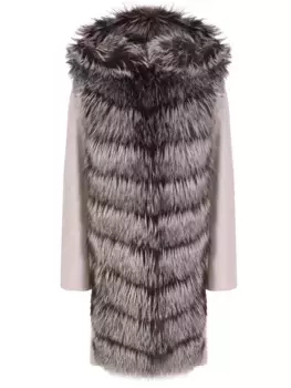 Пальто и меховой жилет