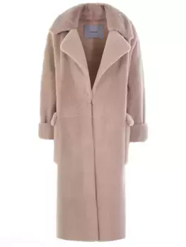 Пальто из овчины и норки