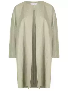 Пальто из шерсти и льна