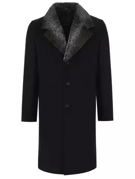 Пальто кашемировое с каракулем GALLOTTI