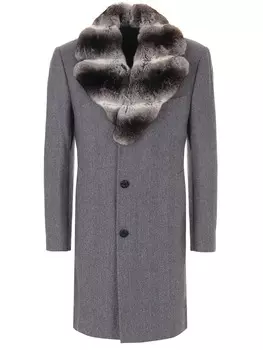 Пальто кашемировое с мехом CASTANGIA