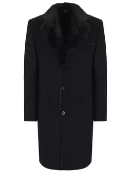 Пальто кашемировое с мехом норки CASTANGIA