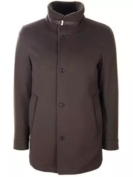 Пальто кашемировое с мехом нутрии LORO PIANA