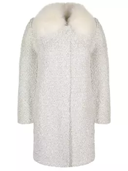 Пальто с мехом лисы D.EXTERIOR