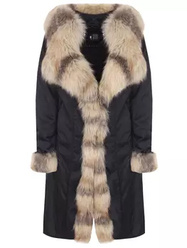 Пальто с меховой отделкой GALLOTTI