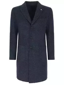 Пальто с накладными карманами