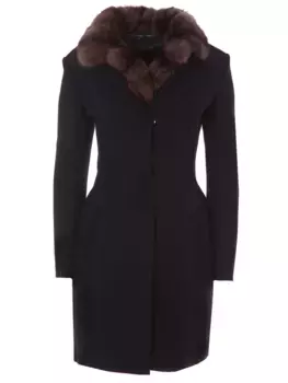 Пальто с соболиным мехом