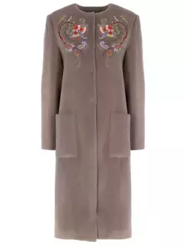 Пальто с вышивкой