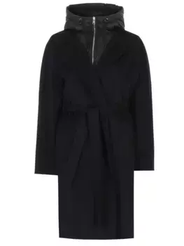 Пальто шерстяное с пуховым жилетом