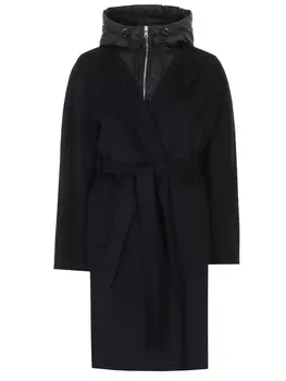 Пальто шерстяное с пуховым жилетом