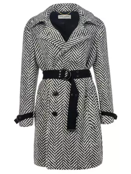 Пальто шерстяное SAINT LAURENT