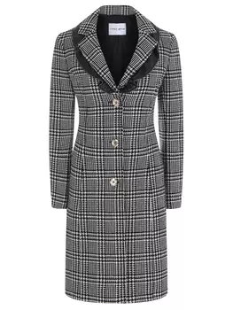 Пальто шерстяное в клетку FRANKIE MORELLO