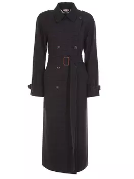 Пальто шерстяное в клетку LORO PIANA