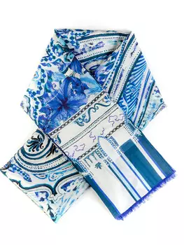 Палантин из хлопка и шелка ETRO