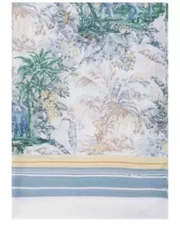 Палантин из шерсти и шелка