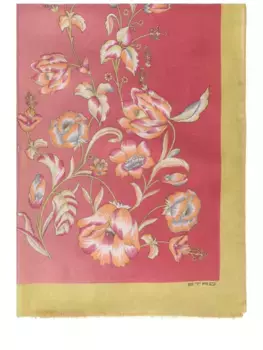 Палантин из шерсти и шелка