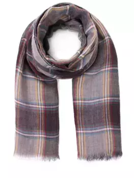 Палантин кашемировый в клетку PIACENZA