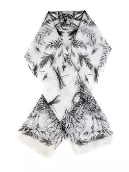 Палантин с принтом ALEXANDER MCQUEEN