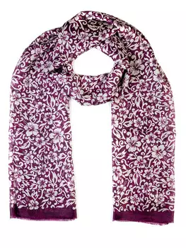 Палантин шелковый с принтом AGNONA