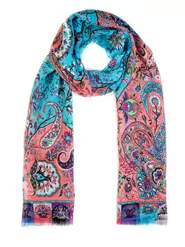 Палантин шелковый с принтом ETRO