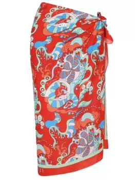 Парео с принтом