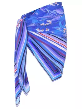 Парео шелковое с принтом