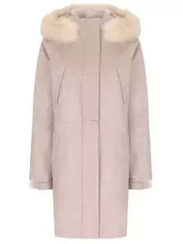 Парка кашемировая с мехом норки