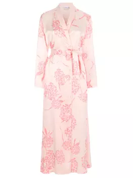 Пеньюар шелковый с принтом