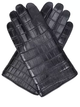 Перчатки из кожи крокодила JOHNNY MANGLANI