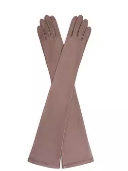 Перчатки кожаные удлиненные
