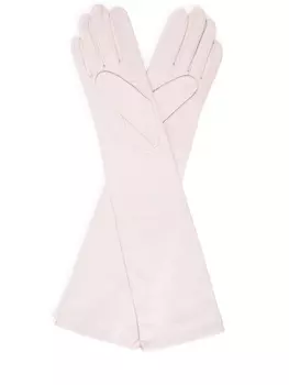 Перчатки кожаные удлиненные