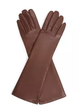 Перчатки кожаные удлиненные