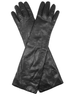 Перчатки кожаные удлиненные