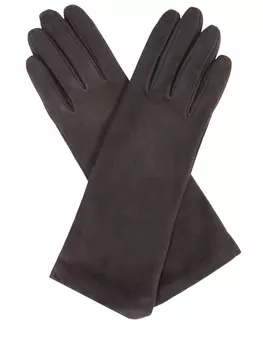 Перчатки удлиненные замшевые