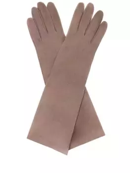Перчатки замшевые удлинённые