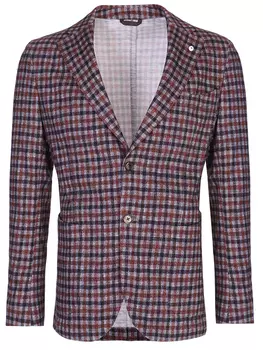 Пиджак хлопковый в клетку