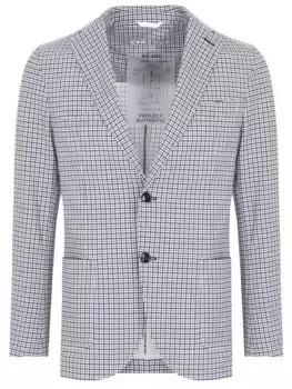 Пиджак хлопковый в клетку