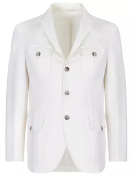 Пиджак из хлопка и льна