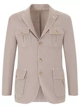 Пиджак из хлопка и льна