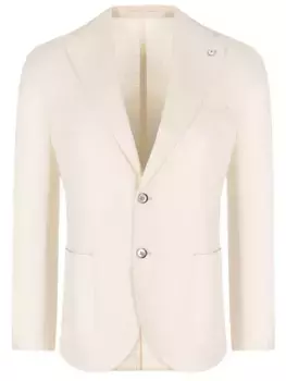 Пиджак из хлопка и льна