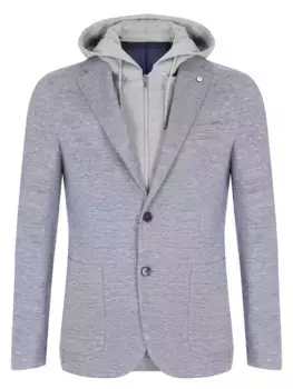 Пиджак из хлопка и льна