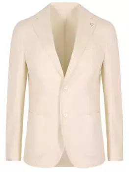 Пиджак из хлопка и льна