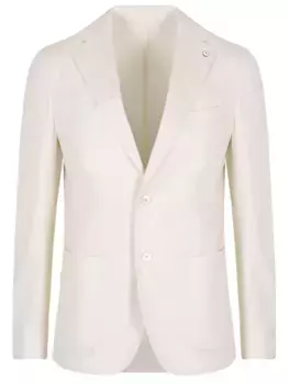 Пиджак из хлопка и льна