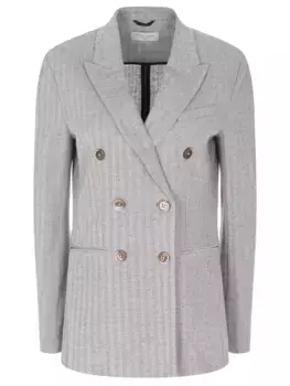 Пиджак из хлопка и льна