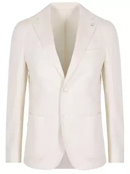 Пиджак из хлопка и льна L.B.M. 1911