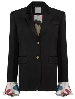 Пиджак из шелка и хлопка Arkan Black THE MAT